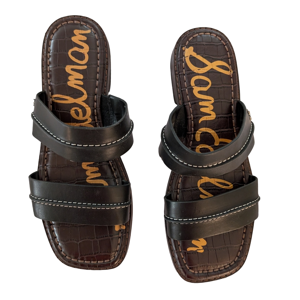 Sam Edelman Black and Brown Sandals